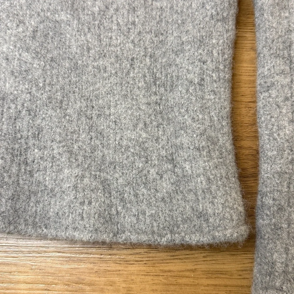 Abercrombie & Fitch Wool Sweater Mock Neck Long Sleeve Gray Youth XS
